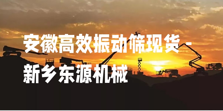 安徽***振動(dòng)篩現(xiàn)貨 - 新鄉(xiāng)東源機(jī)械