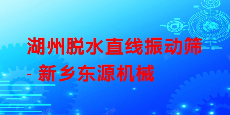 湖州脫水直線振動(dòng)篩 - 新鄉(xiāng)東源機(jī)械