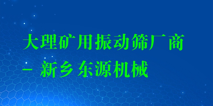 大理礦用振動(dòng)篩廠商 - 新鄉(xiāng)東源機(jī)械
