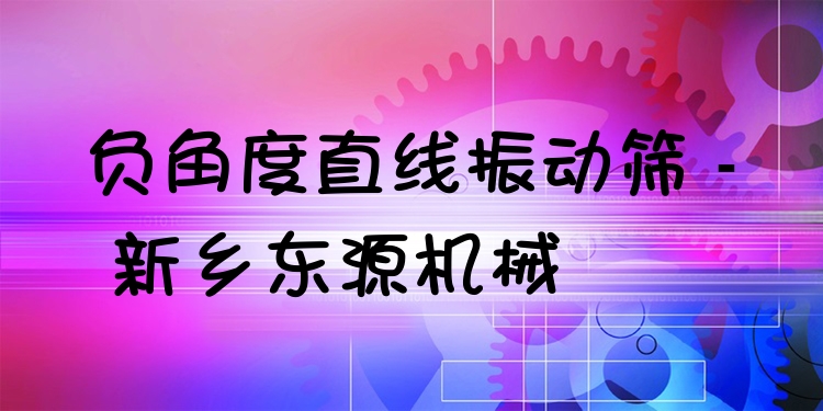 負(fù)角度直線振動(dòng)篩 - 新鄉(xiāng)東源機(jī)械