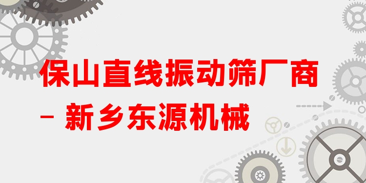 保山直線振動篩廠商 - 新鄉(xiāng)東源機械