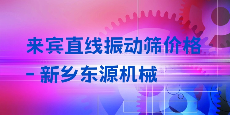 來賓直線振動篩價格 - 新鄉(xiāng)東源機(jī)械