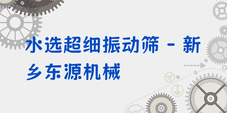 水選超細(xì)振動(dòng)篩 - 新鄉(xiāng)東源機(jī)械