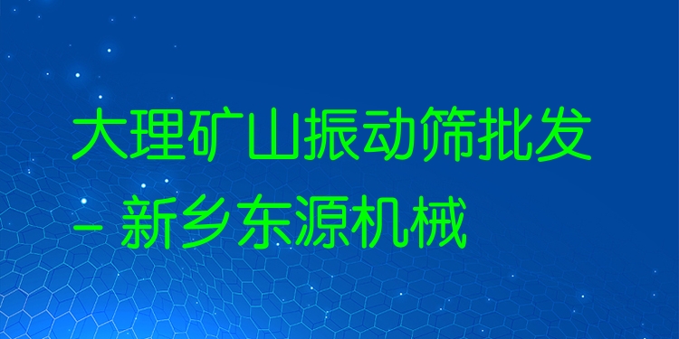 大理礦山振動(dòng)篩批發(fā) - 新鄉(xiāng)東源機(jī)械