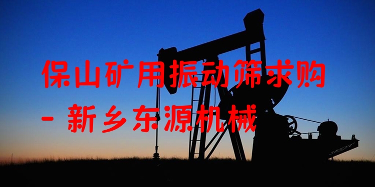 保山礦用振動(dòng)篩求購(gòu) - 新鄉(xiāng)東源機(jī)械