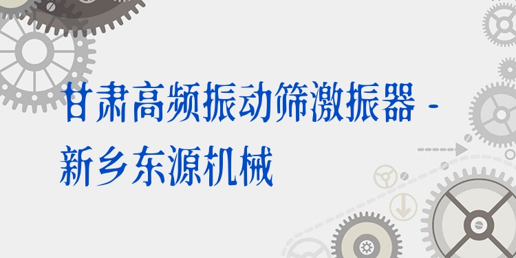 甘肅高頻振動(dòng)篩激振器 - 新鄉(xiāng)東源機(jī)械