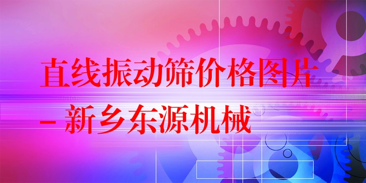 直線振動篩價格圖片 - 新鄉(xiāng)東源機械