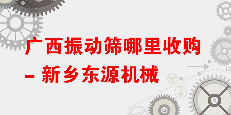 廣西振動篩哪里收購 - 新鄉(xiāng)東源機(jī)械