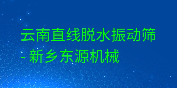 云南直線脫水振動篩 - 新鄉(xiāng)東源機(jī)械