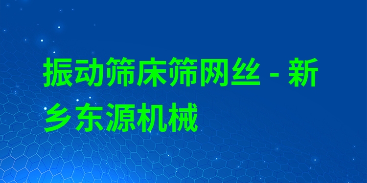 振動(dòng)篩床篩網(wǎng)絲 - 新鄉(xiāng)東源機(jī)械