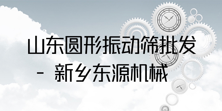 山東圓形振動(dòng)篩批發(fā) - 新鄉(xiāng)東源機(jī)械