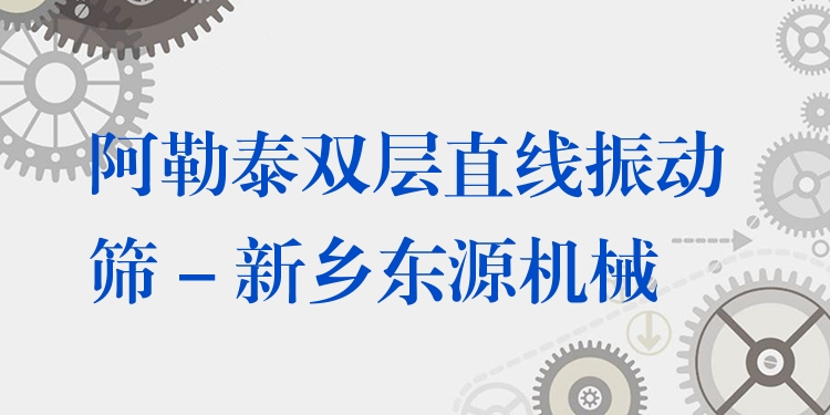 阿勒泰雙層直線振動篩 - 新鄉(xiāng)東源機(jī)械