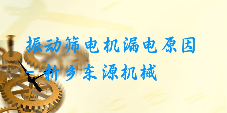 振動篩電機漏電原因 - 新鄉(xiāng)東源機械