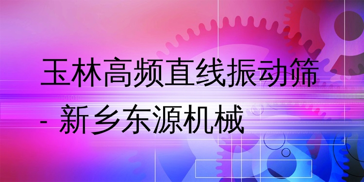 玉林高頻直線振動篩 - 新鄉(xiāng)東源機械
