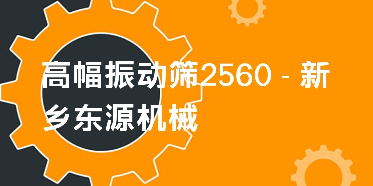 高幅振動(dòng)篩2560 - 新鄉(xiāng)東源機(jī)械