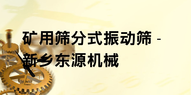 礦用篩分式振動篩 - 新鄉(xiāng)東源機(jī)械