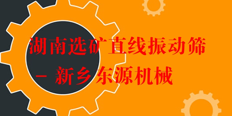 湖南選礦直線振動篩 - 新鄉(xiāng)東源機械