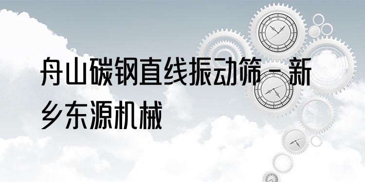 舟山碳鋼直線振動(dòng)篩 - 新鄉(xiāng)東源機(jī)械
