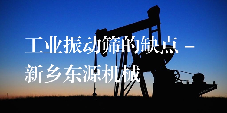 工業(yè)振動篩的缺點 - 新鄉(xiāng)東源機(jī)械