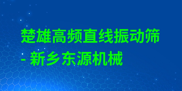 楚雄高頻直線振動(dòng)篩 - 新鄉(xiāng)東源機(jī)械