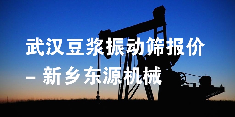 武漢豆?jié){振動篩報價 - 新鄉(xiāng)東源機械