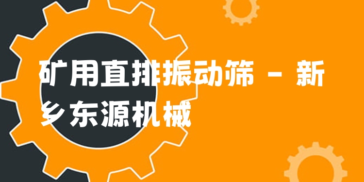 礦用直排振動篩 - 新鄉(xiāng)東源機械