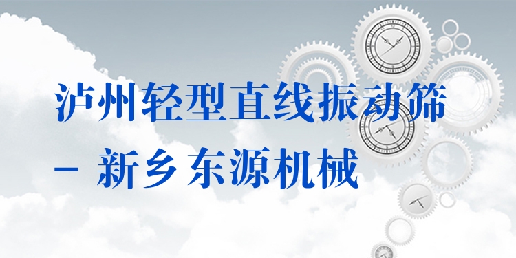 瀘州輕型直線振動篩 - 新鄉(xiāng)東源機械