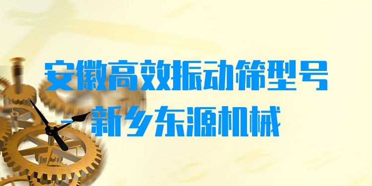 安徽***振動(dòng)篩型號(hào) - 新鄉(xiāng)東源機(jī)械