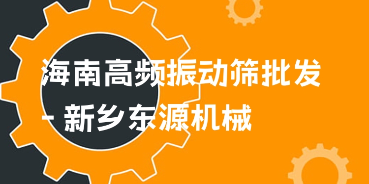 海南高頻振動(dòng)篩批發(fā) - 新鄉(xiāng)東源機(jī)械