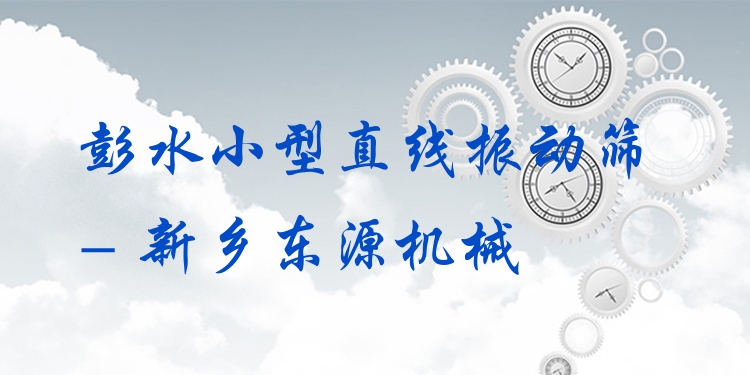 彭水小型直線振動(dòng)篩 - 新鄉(xiāng)東源機(jī)械