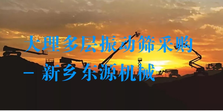 大理多層振動(dòng)篩采購 - 新鄉(xiāng)東源機(jī)械