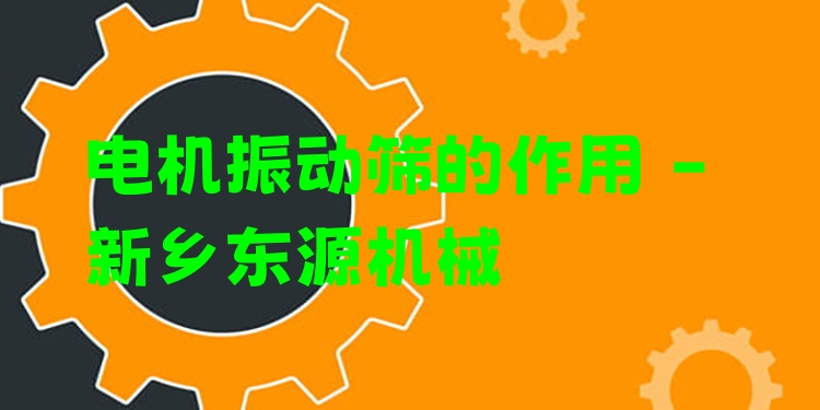 電機(jī)振動(dòng)篩的作用 - 新鄉(xiāng)東源機(jī)械