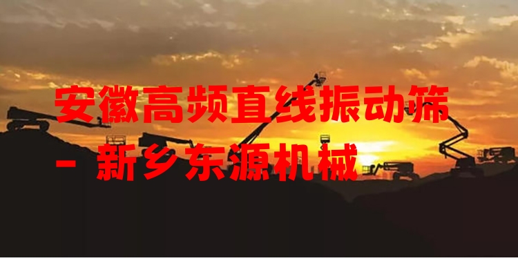 安徽高頻直線振動篩 - 新鄉(xiāng)東源機械