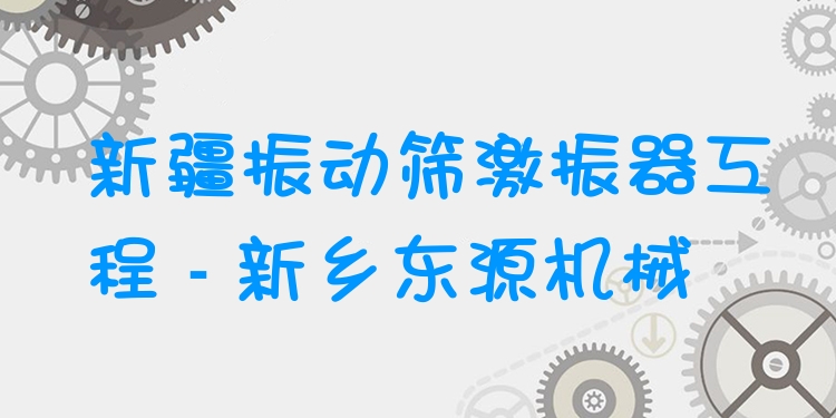新疆振動(dòng)篩激振器工程 - 新鄉(xiāng)東源機(jī)械
