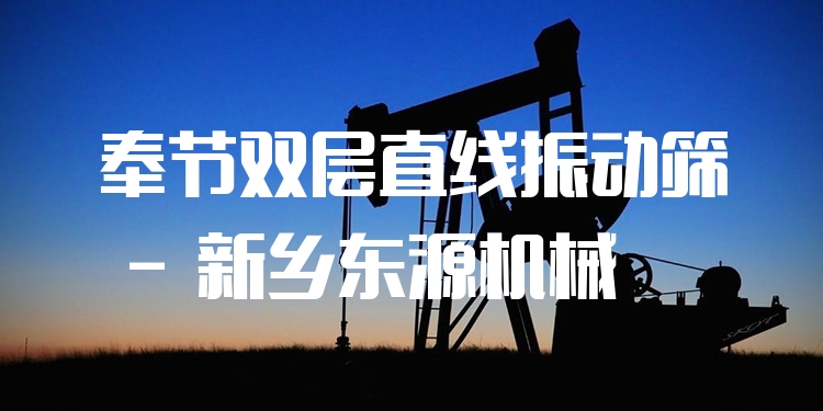 奉節(jié)雙層直線振動(dòng)篩 - 新鄉(xiāng)東源機(jī)械