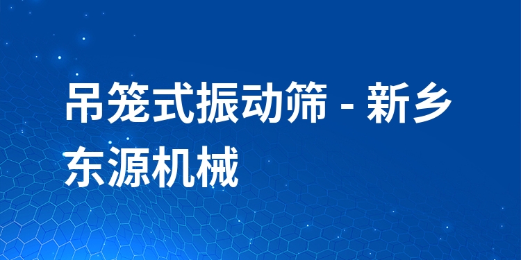 吊籠式振動篩 - 新鄉(xiāng)東源機(jī)械