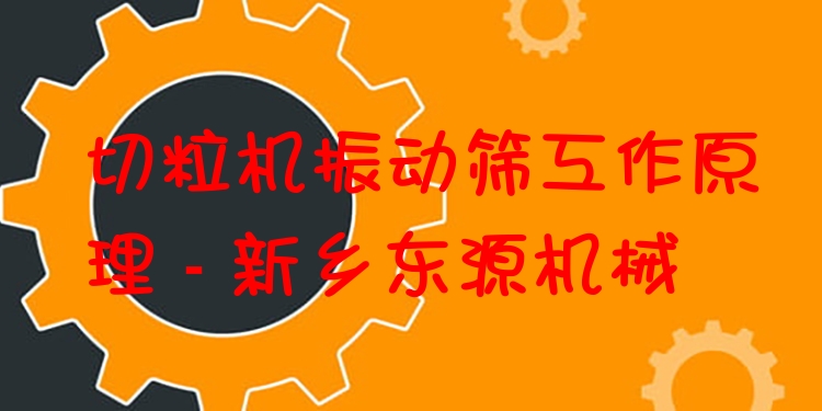 切粒機(jī)振動篩工作原理 - 新鄉(xiāng)東源機(jī)械