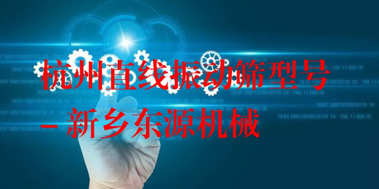 杭州直線振動篩型號 - 新鄉(xiāng)東源機(jī)械